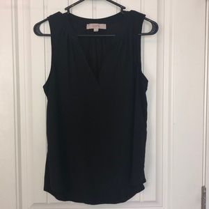 Loft black sleeveless top
